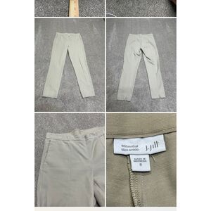 J. Jill womens pullon  essential slim ankle pants sz 8 beige trousers